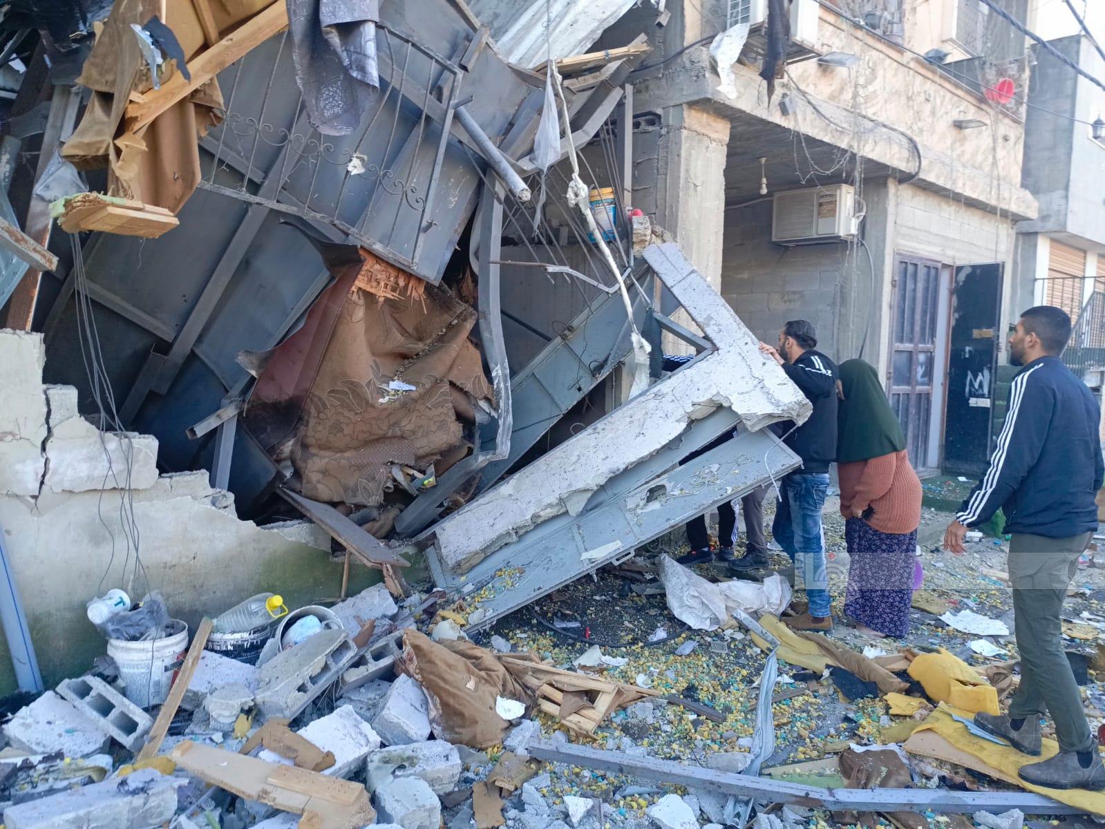 آثار الدمار التي خلفها عدوان الاحتلال على مخيم نور شمس في طولكرم